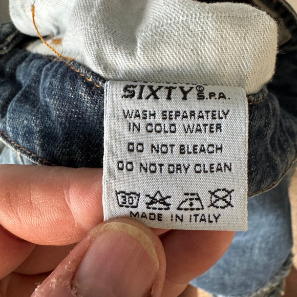 Miss Sixty Vintage Y2K Denim Asymmetric‎ Midi Jean Skirt Frayed Hem XS Festival - Picture 10 of 16